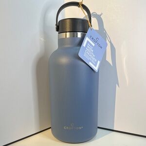 NWT - Crofton 64oz Wide Mouth Chugger, Matte Blue with Black Lid & Strap  Handle